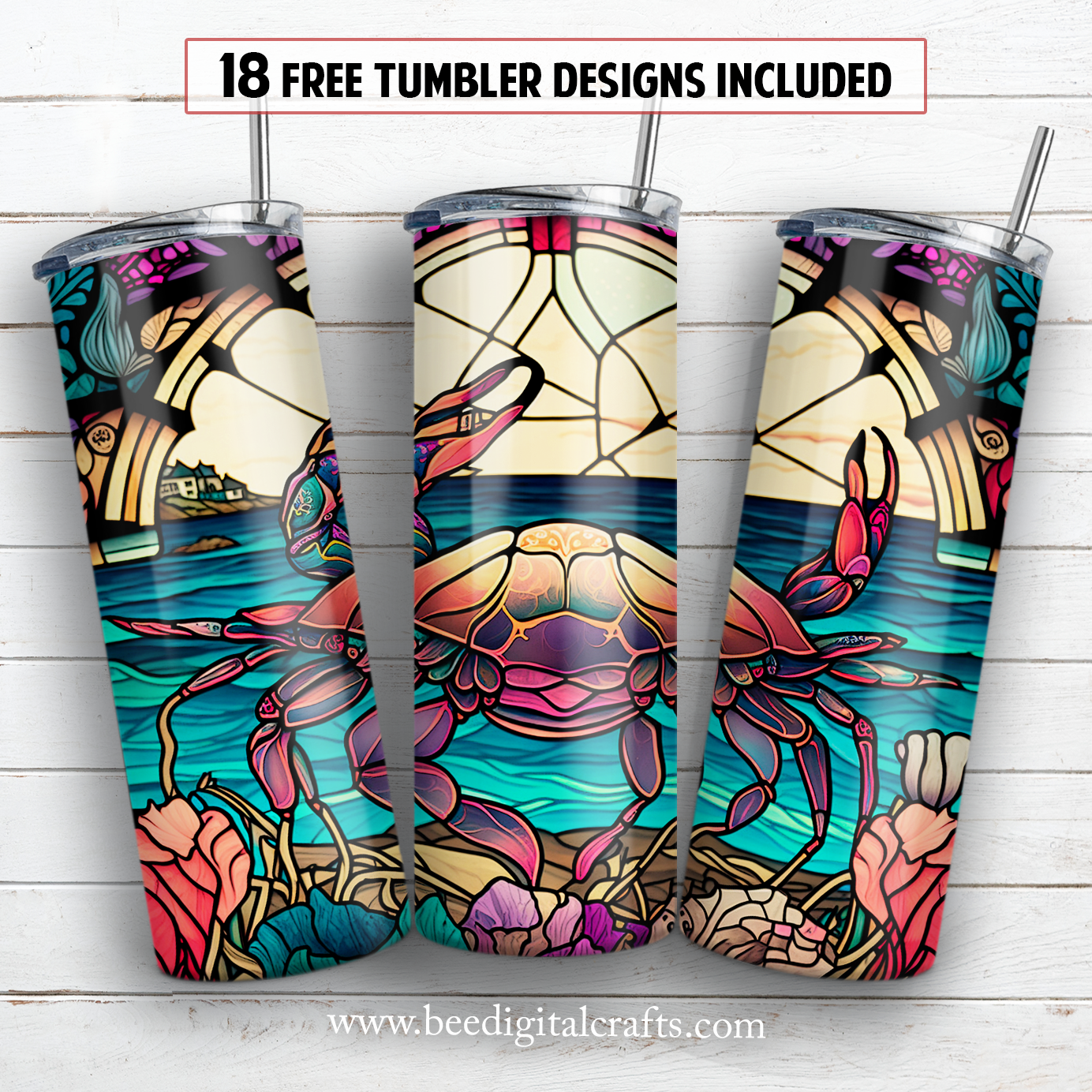 20 oz skinny tumbler sublimation design