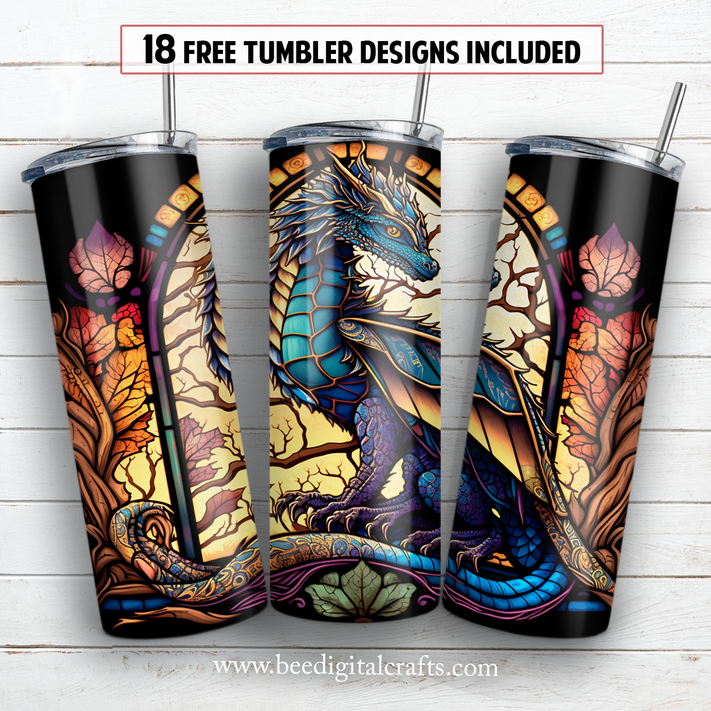 20 oz skinny tumbler sublimation design