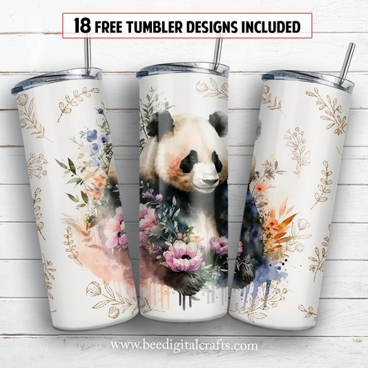 20 oz skinny tumbler sublimation design