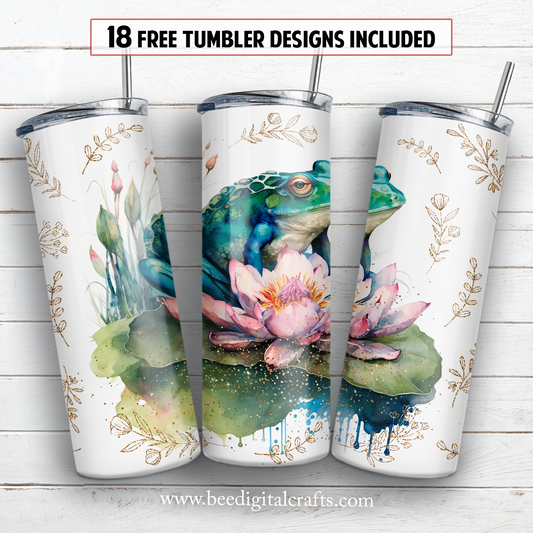 20 oz skinny tumbler sublimation design