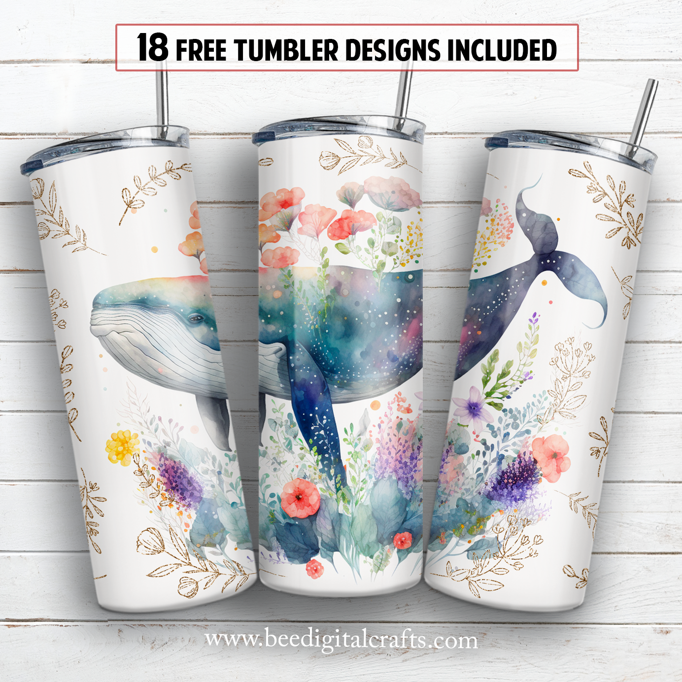 20 oz skinny tumbler sublimation design