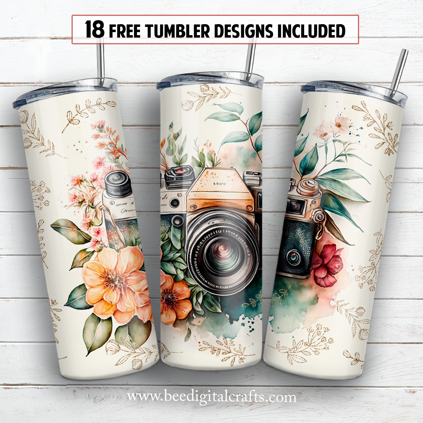 20 oz skinny tumbler sublimation design