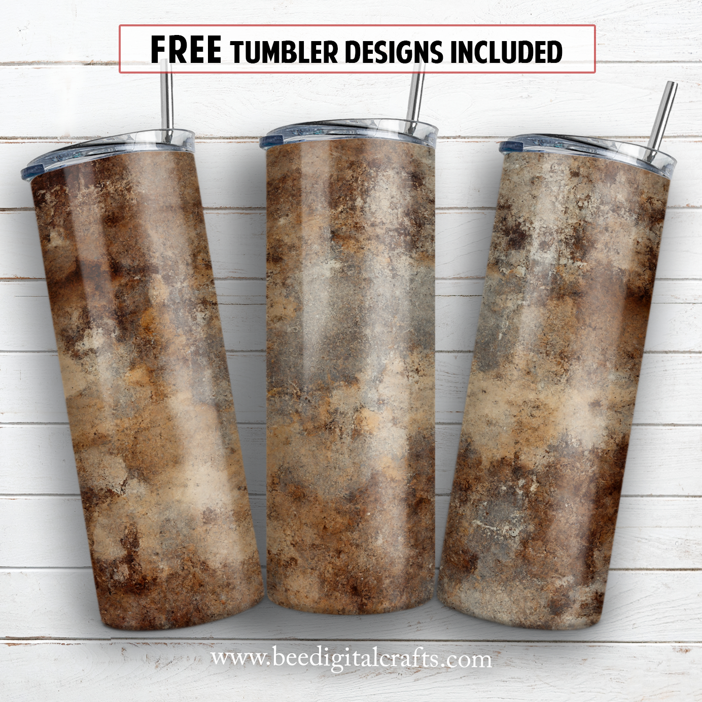 20 oz skinny tumbler sublimation design