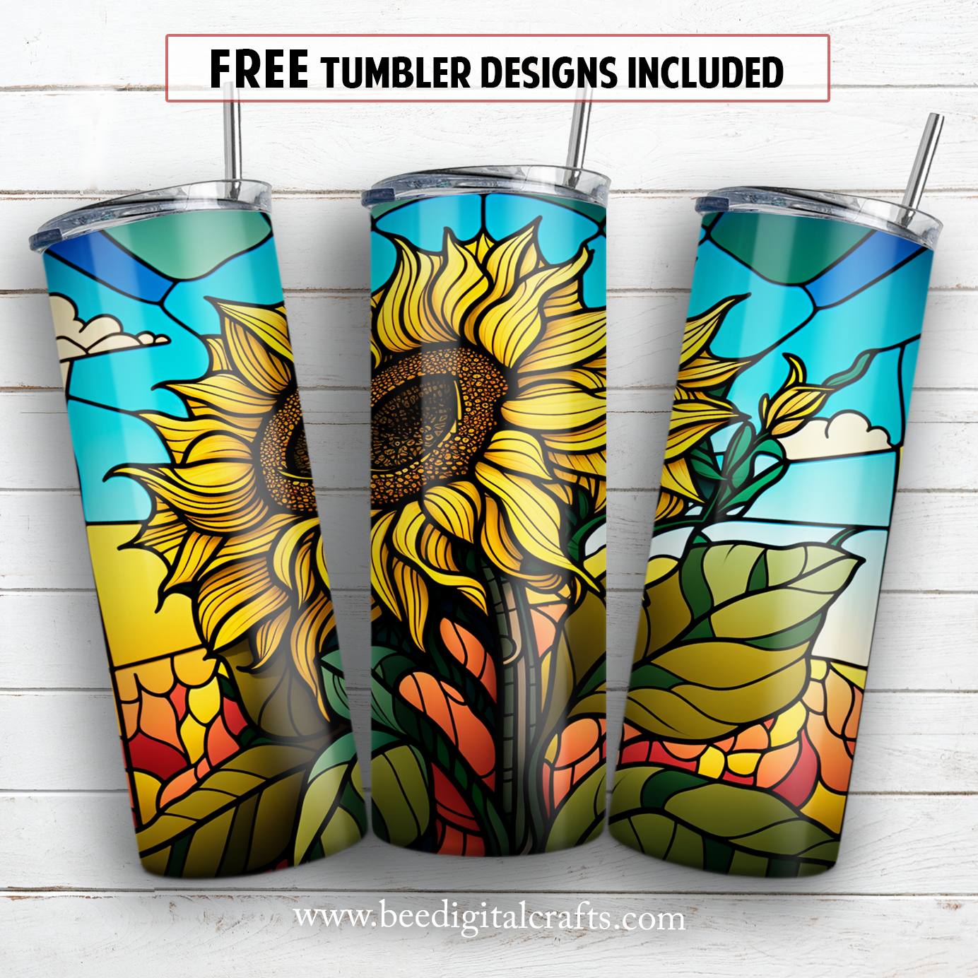 20 oz skinny tumbler sublimation design