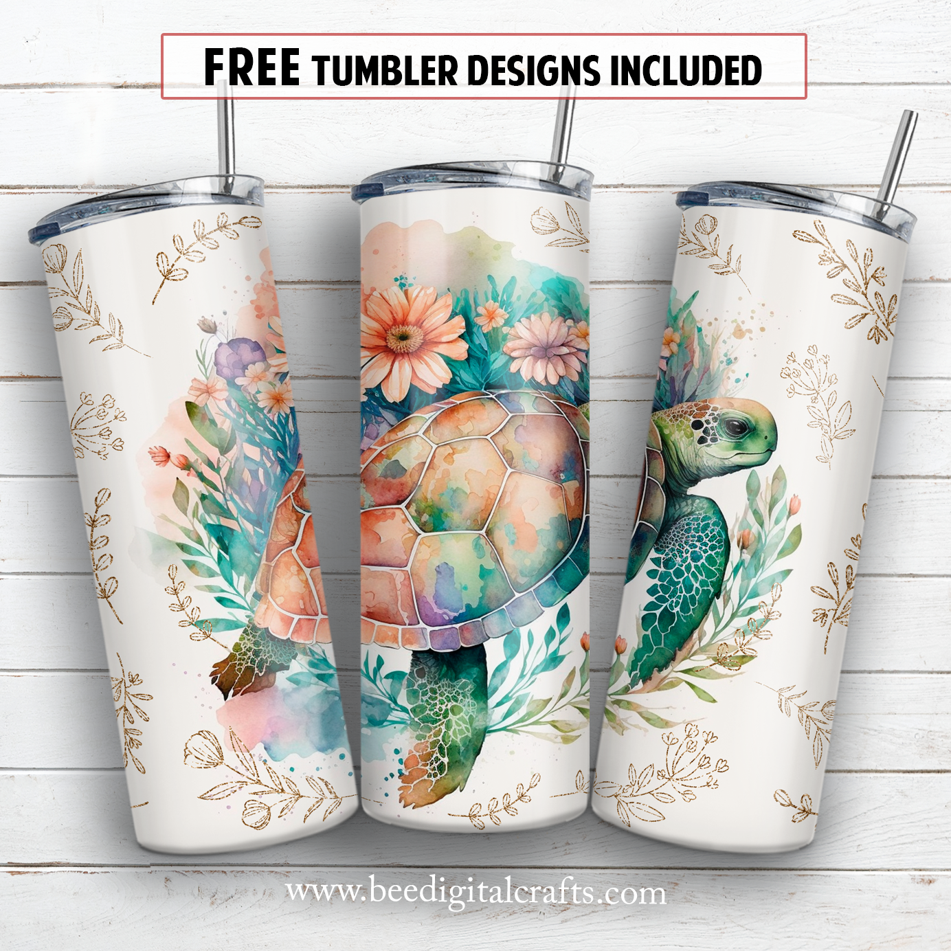 20 oz skinny tumbler sublimation design