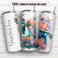 20 oz skinny tumbler sublimation design