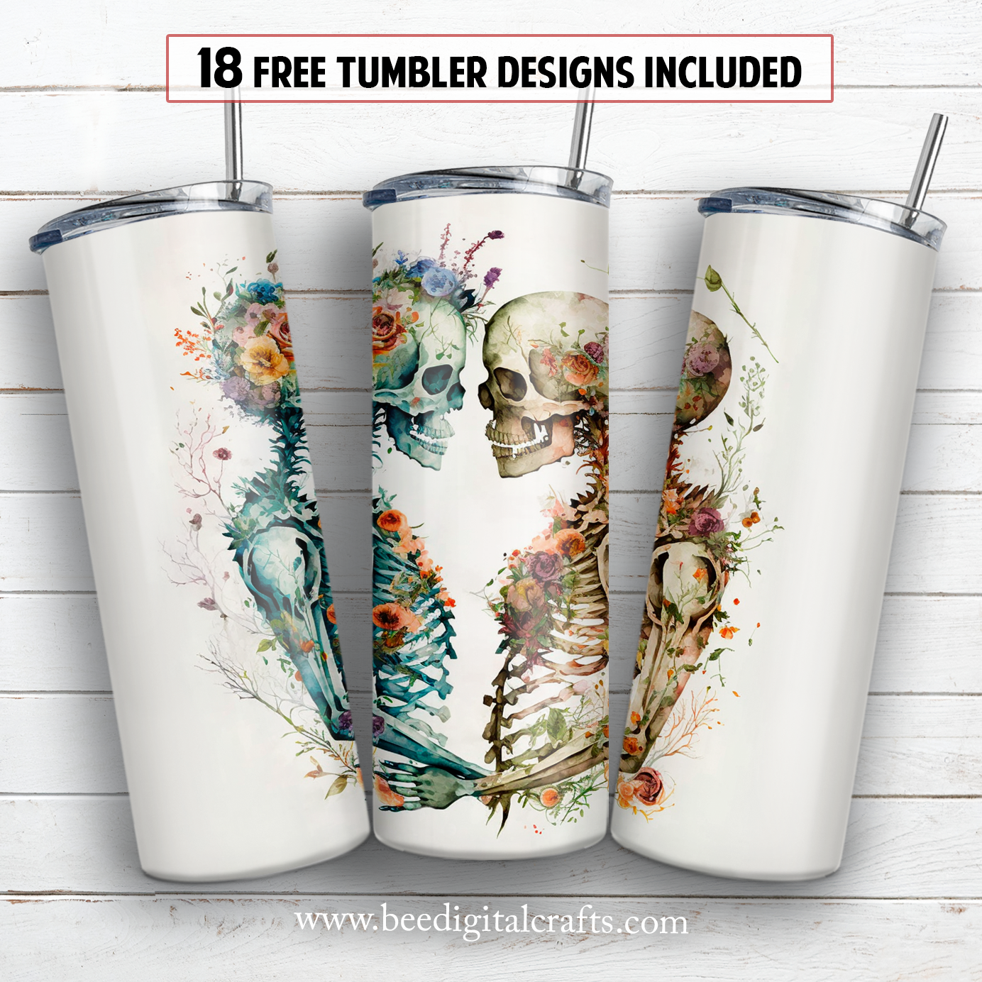 20 oz skinny tumbler sublimation design