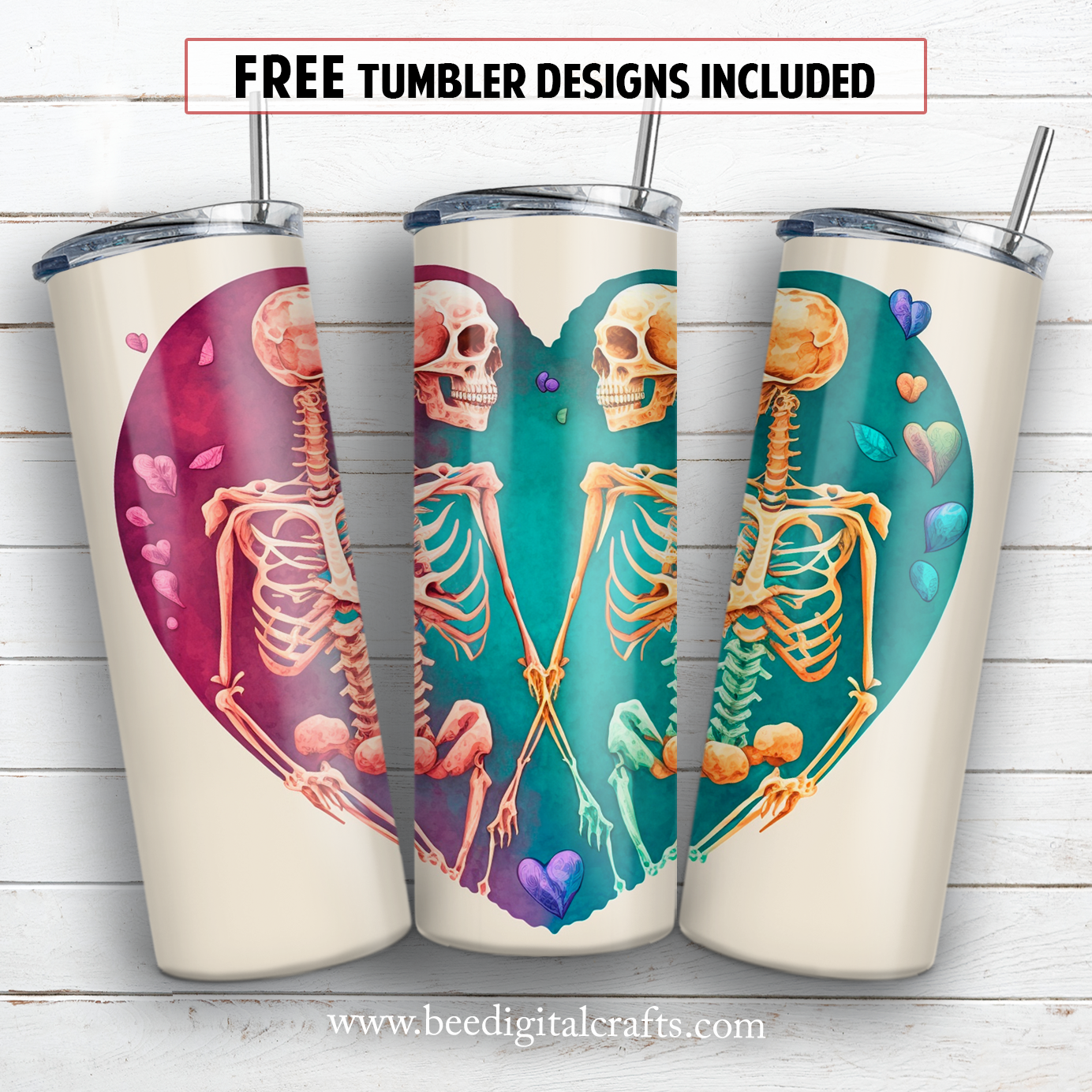 20 oz skinny tumbler sublimation design