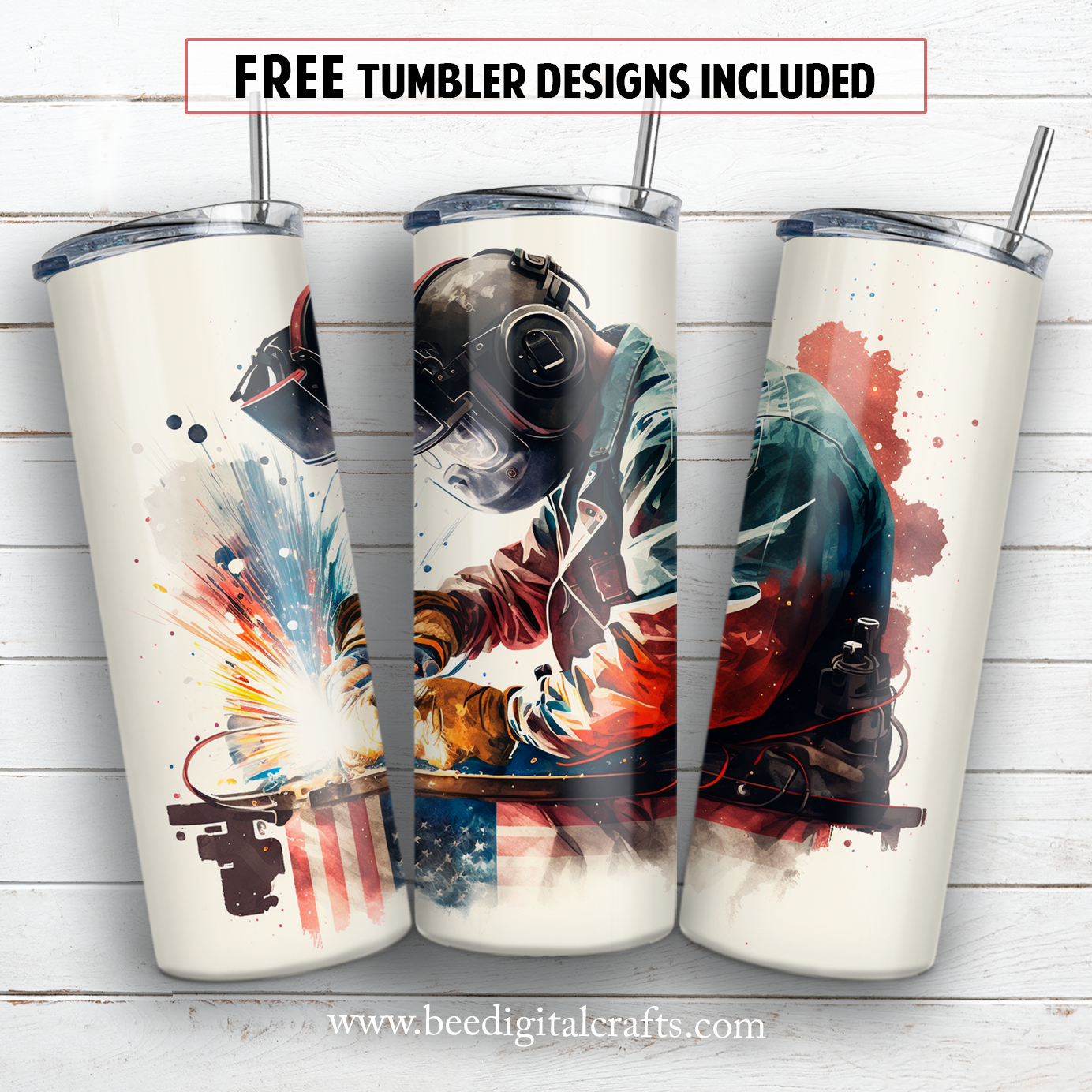 20 oz skinny tumbler sublimation design