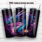 20 oz skinny tumbler sublimation design