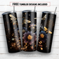 20 oz skinny tumbler sublimation design