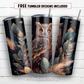 20 oz skinny tumbler sublimation design