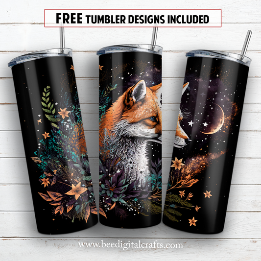 20 oz skinny tumbler sublimation design