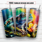 20 oz skinny tumbler sublimation design