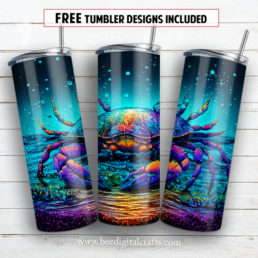 20 oz skinny tumbler sublimation design