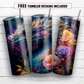 20 oz skinny tumbler sublimation design