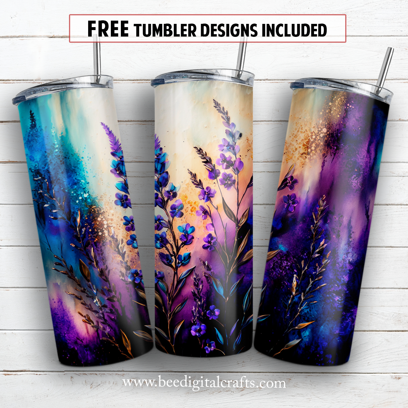 20 oz skinny tumbler sublimation design