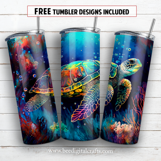 20 oz skinny tumbler sublimation design