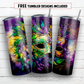 20 oz skinny tumbler sublimation design