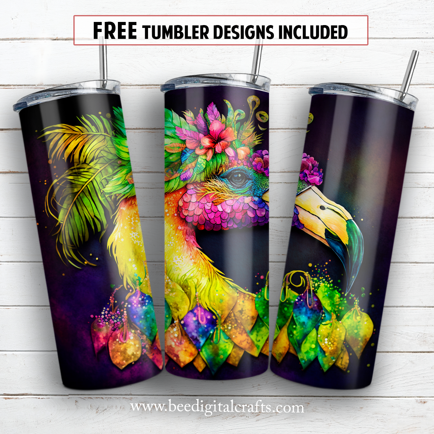 20 oz skinny tumbler sublimation design