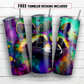 20 oz skinny tumbler sublimation design