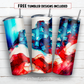 20 oz skinny tumbler sublimation design