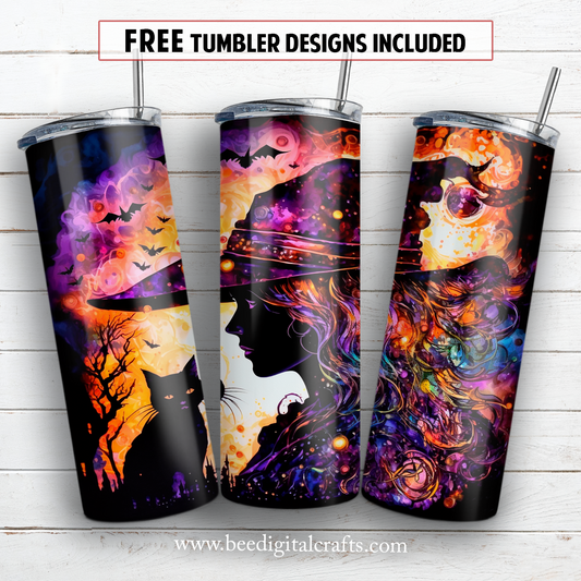 20 oz skinny tumbler sublimation design