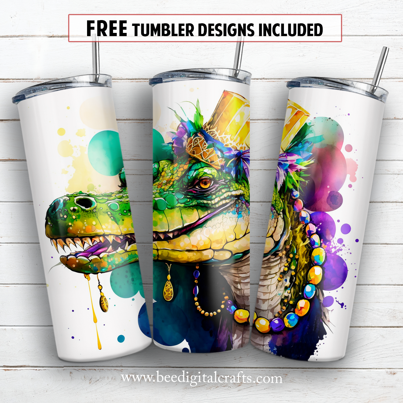 20 oz skinny tumbler sublimation design