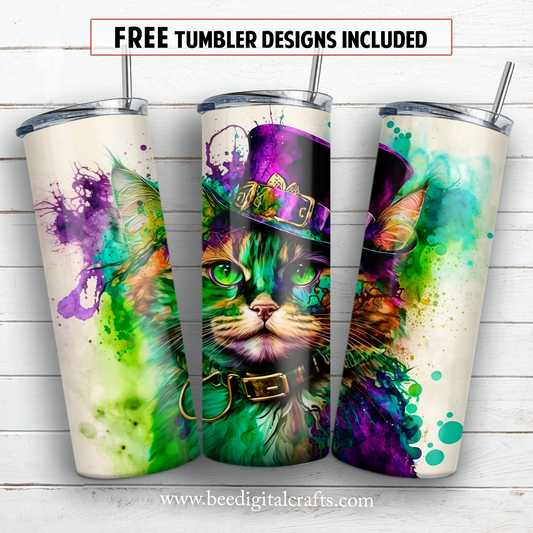 20 oz skinny tumbler sublimation design