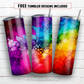 20 oz skinny tumbler sublimation design