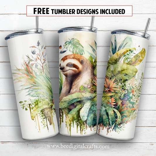 20 oz skinny tumbler sublimation design