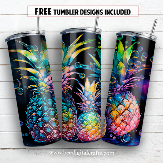 20 oz skinny tumbler sublimation design