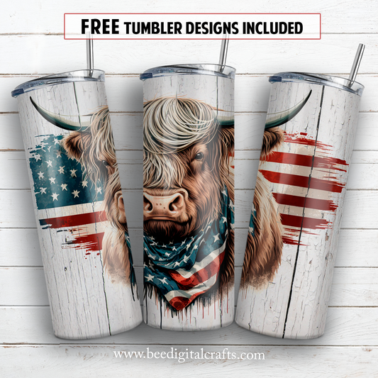 20 oz skinny tumbler sublimation design