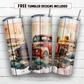 20 oz skinny tumbler sublimation design