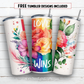 20 oz skinny tumbler sublimation design