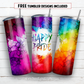 20 oz skinny tumbler sublimation design