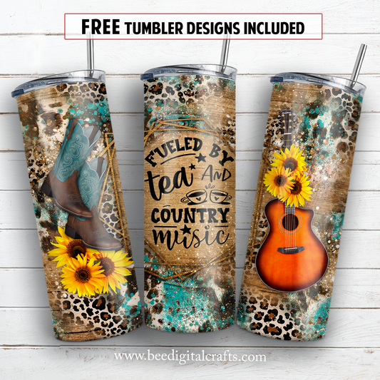 20 oz skinny tumbler sublimation design