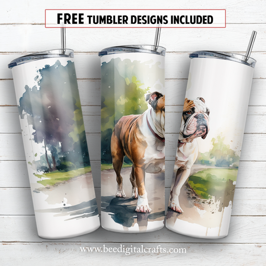 20 oz skinny tumbler sublimation design