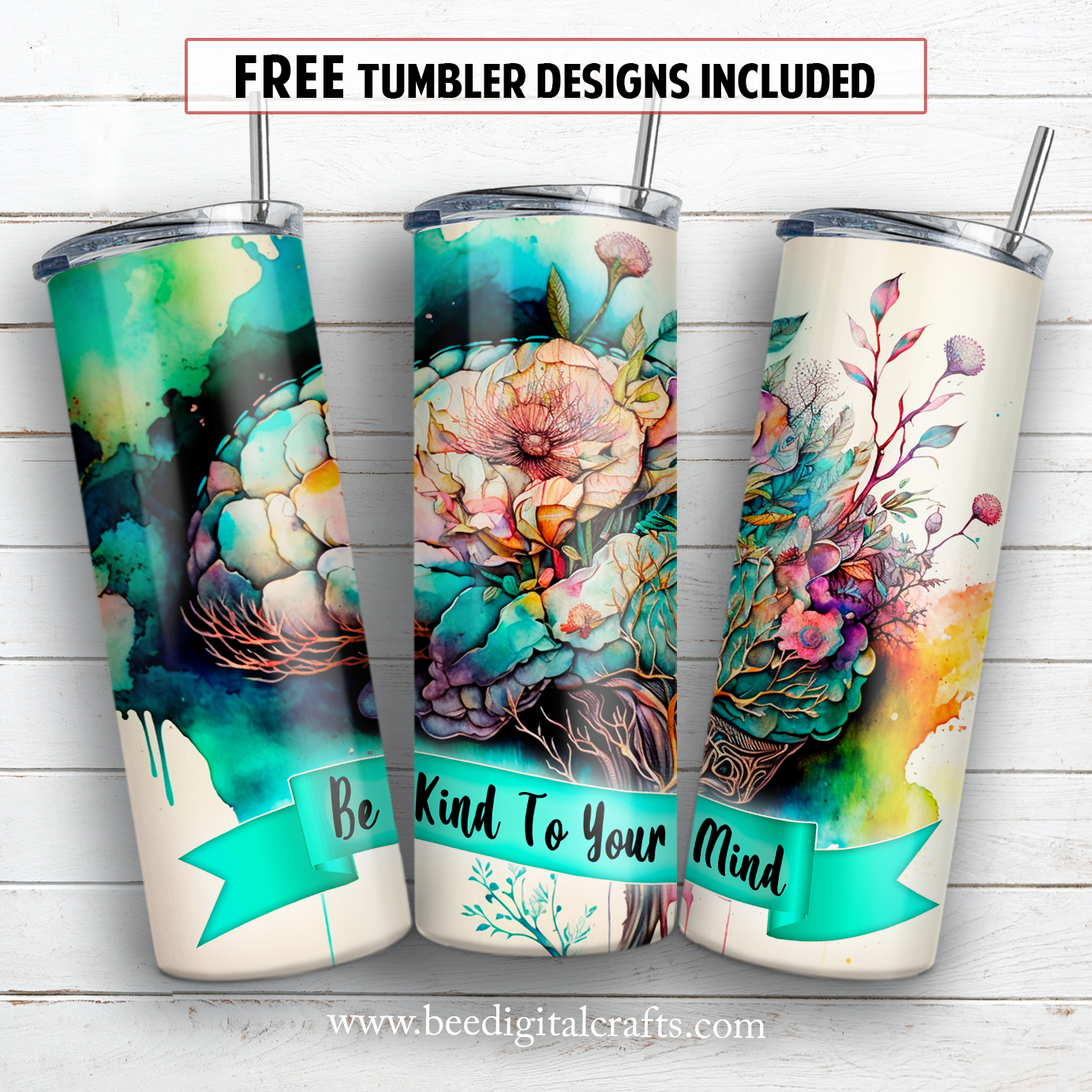 20 oz skinny tumbler sublimation design