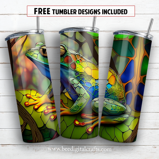 20 oz skinny tumbler sublimation design