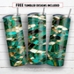 20 oz skinny tumbler sublimation design