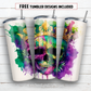 20 oz skinny tumbler sublimation design