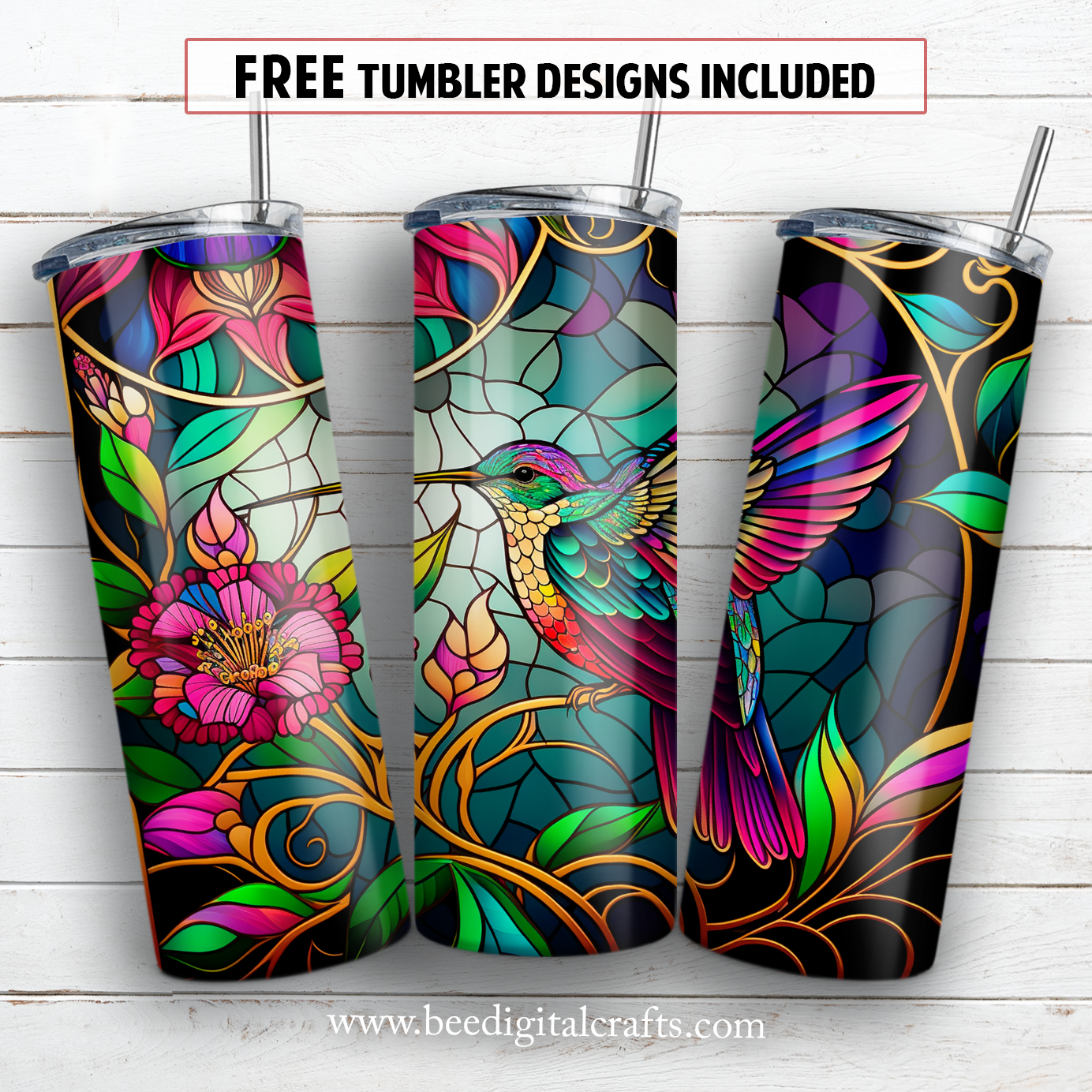 20 oz skinny tumbler sublimation design