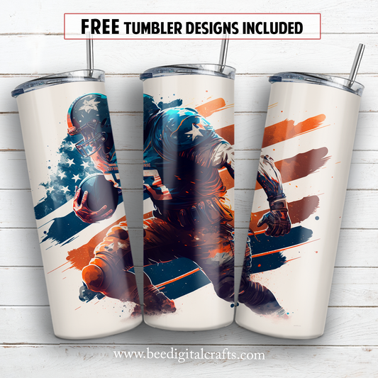 20 oz skinny tumbler sublimation design