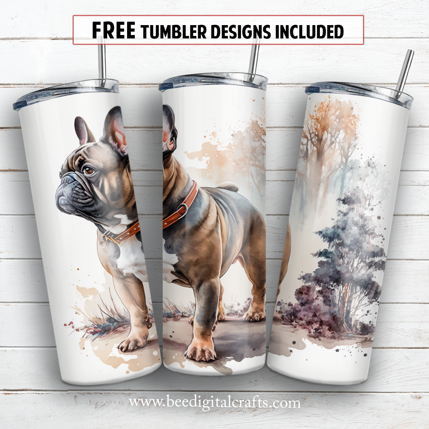 20 oz skinny tumbler sublimation design