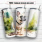 20 oz skinny tumbler sublimation design