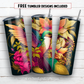 20 oz skinny tumbler sublimation design