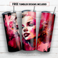 20 oz skinny tumbler sublimation design