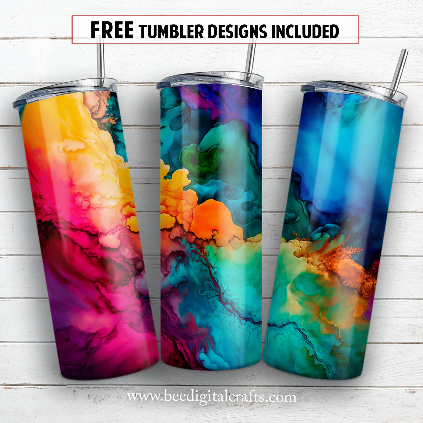 20 oz skinny tumbler sublimation design