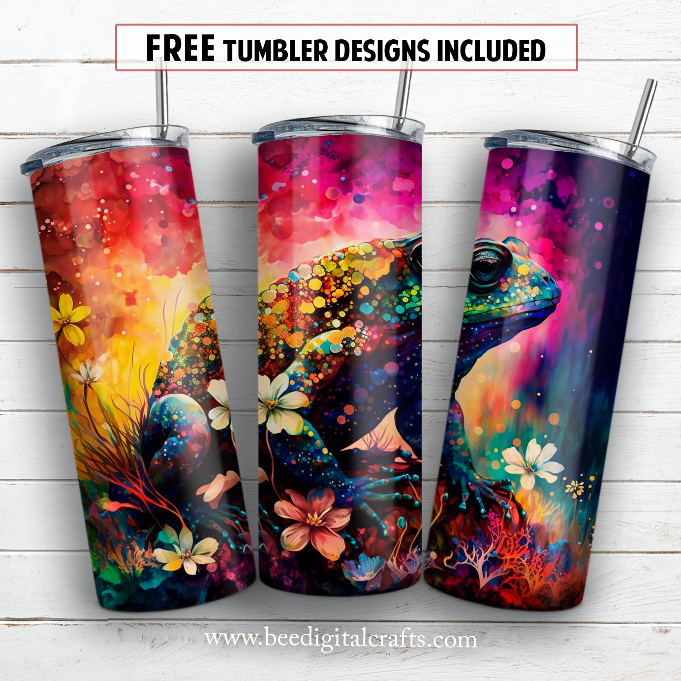 20 oz skinny tumbler sublimation design